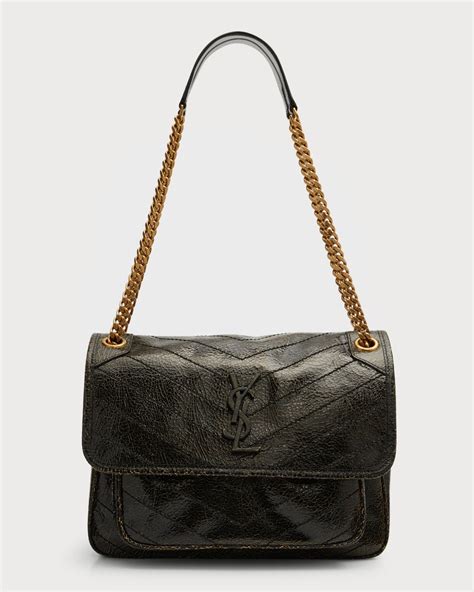 ysl crinkle leather bag|YSL shoulder bag price.